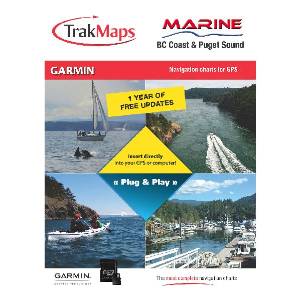 Marine B.C. Coast & Puget Sound - SD/MicroSD: Garmin