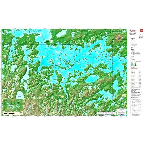 Paper chart : Lac Seul - Southwest Section