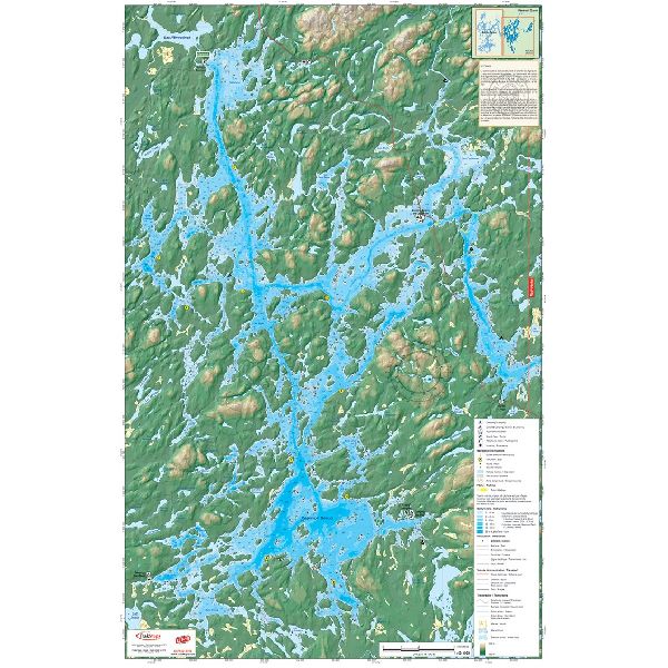 Paper chart : Dozois Reservoir (Folded)