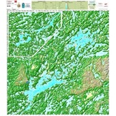 Carte Papier : Upper et Lower Lac Manitou