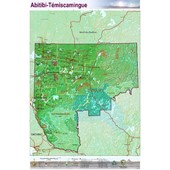 Carte Papier : Région Abitibi-Témiscamingue