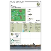 Carte Papier : Lac Dufault