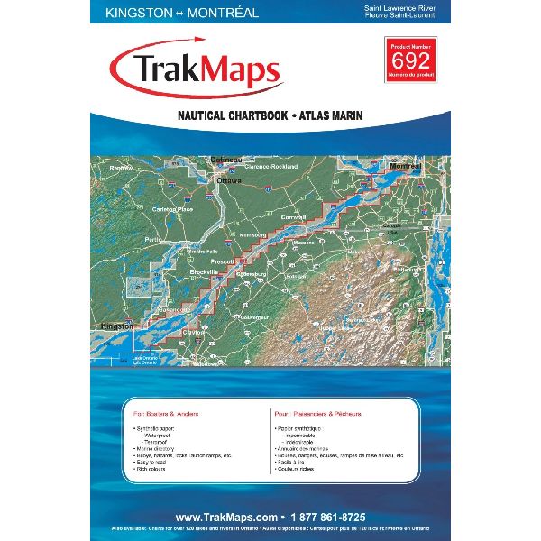 Paper Chartbook : Saint Lawrence River: Kingston - Montreal