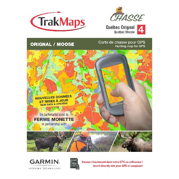 Chasse Québec - Orignal - SD/MicroSD: Garmin