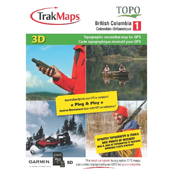 Topo Colombie-Britannique - SD/MicroSD: Garmin